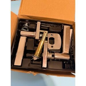 Kwikset Breton Single Cylinder Keyed Entry Door Lever Set - Bright Chrome-NEW.A9